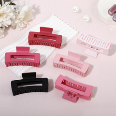 Sisiaipu redish-pink 4-inch claw clip provides secure non-slip grip