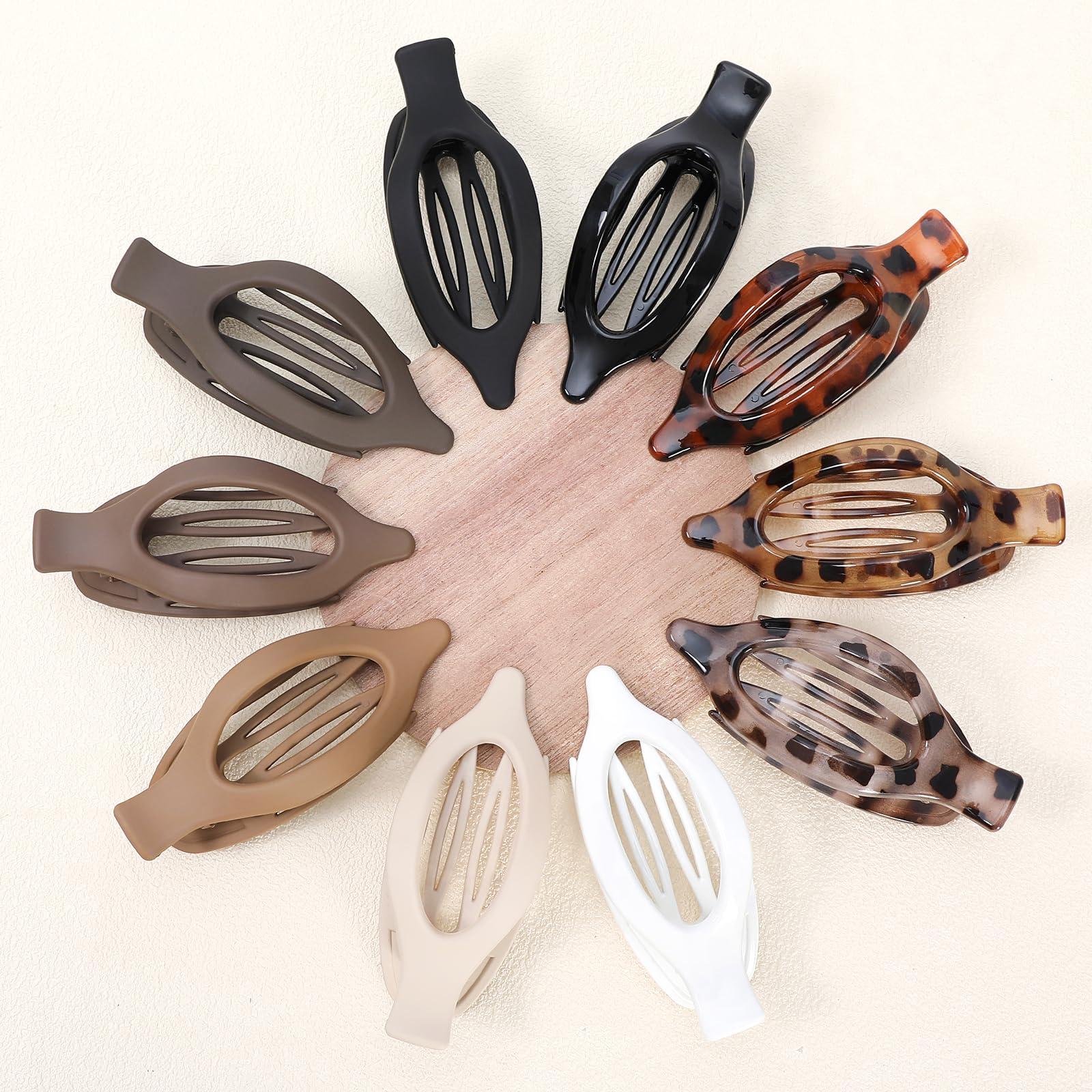 Sisiaipu beige flat hair clip blends with light hair for discreet styling
