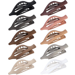 Sisiaipu flat hair clip in black provides secure, comfortable hold all day.