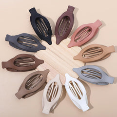Sisiaipu flat hair clip in white offers lightweight grip without snagging hair.