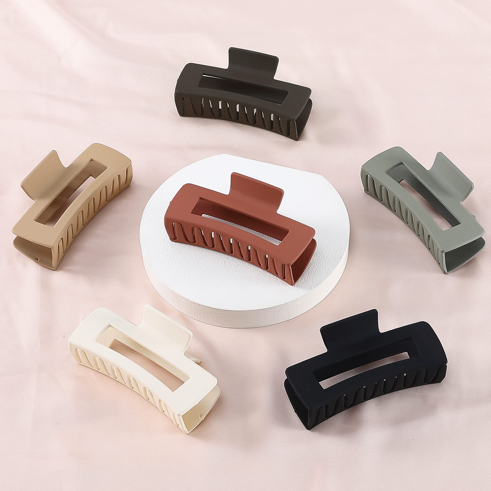 Sisiaipu gancho rectangular grande, marrón, cómodo para uso diario