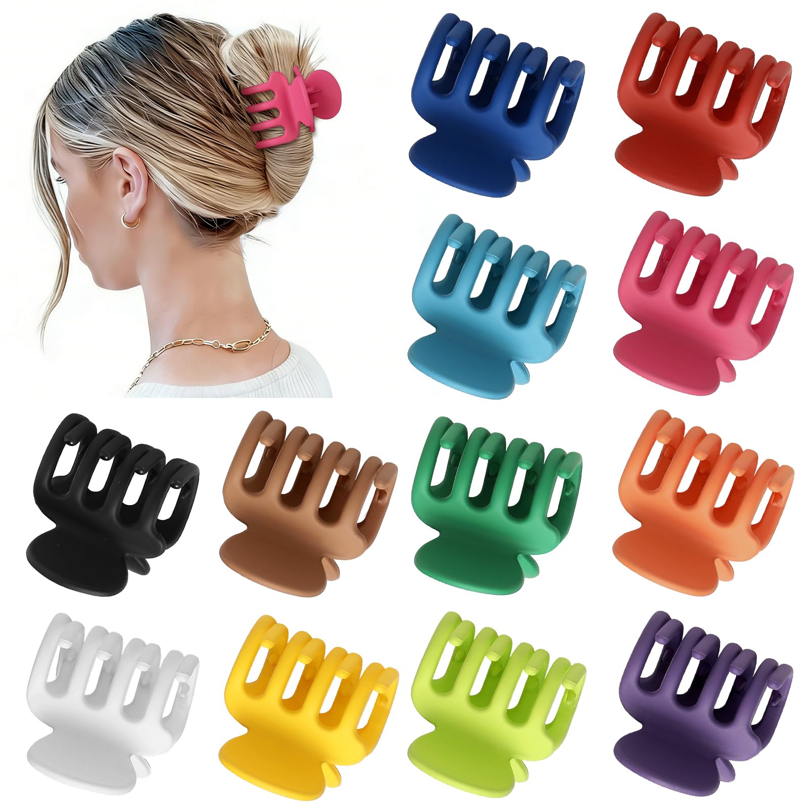 Pinzas Sisiaipu 12 colores, combinaciones para cualquier atuendo.