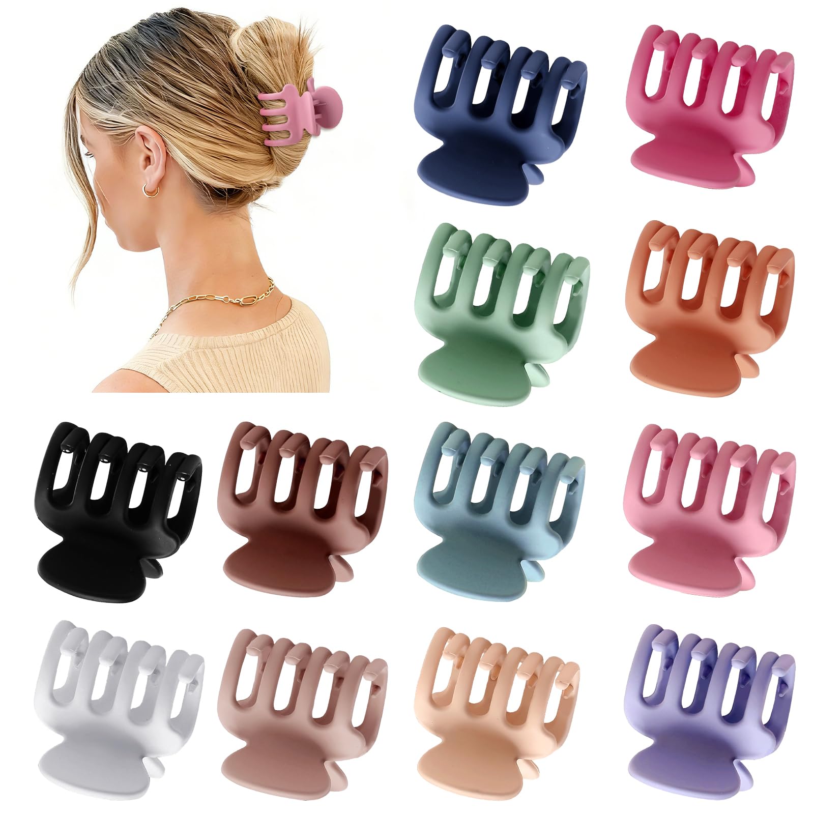 Pinza Sisiaipu para cabello, enfoque multicolor, ideal para peinados rápidos