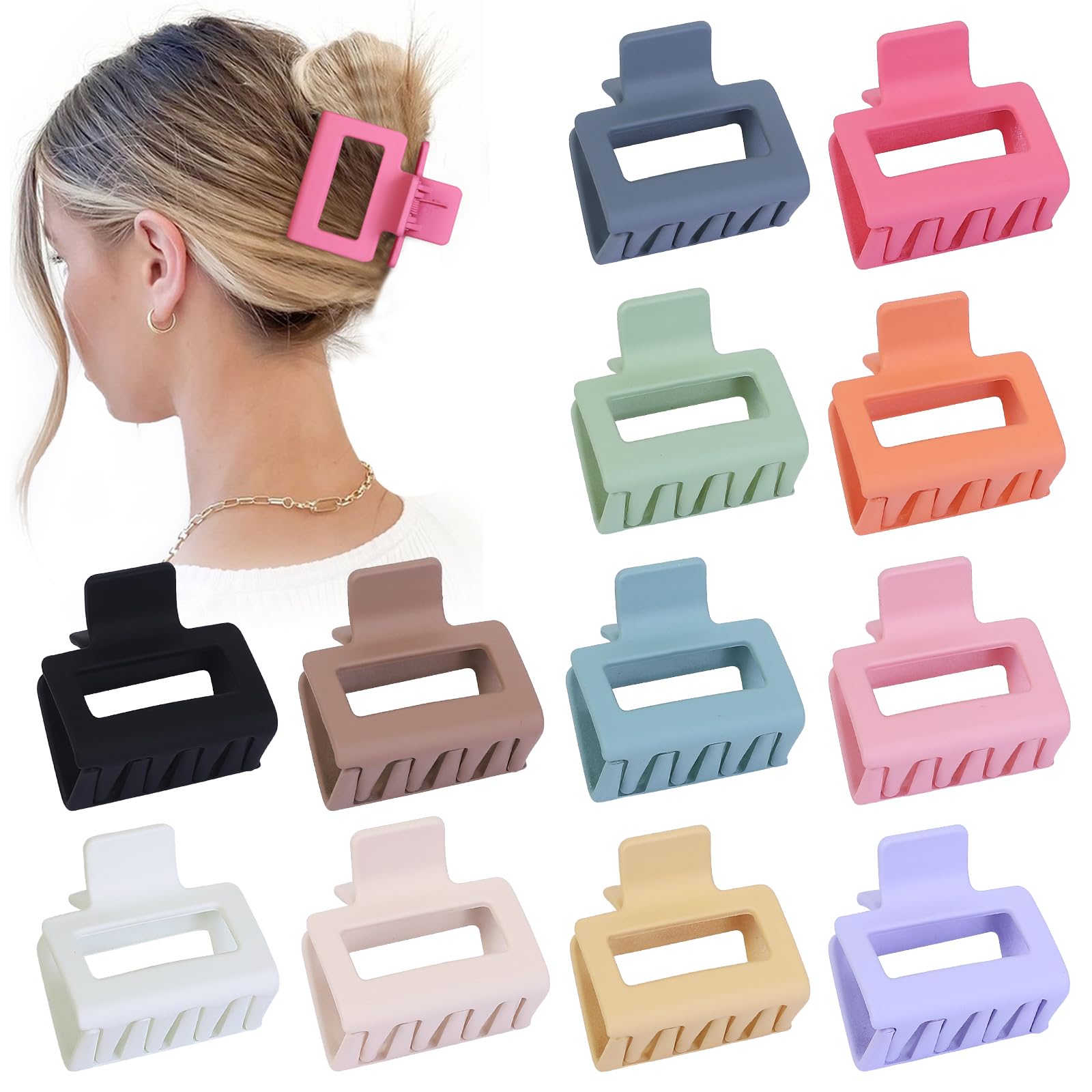 Pinzas Sisiaipu de 2 pulgadas para cabello, sujetan cabellos finos con firmeza