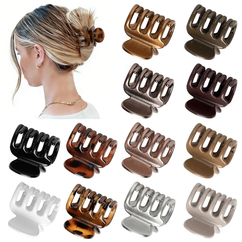 Sisiaipu pinzas de pelo garra blanco, ideales para cabello fino y recogidos rápidos.