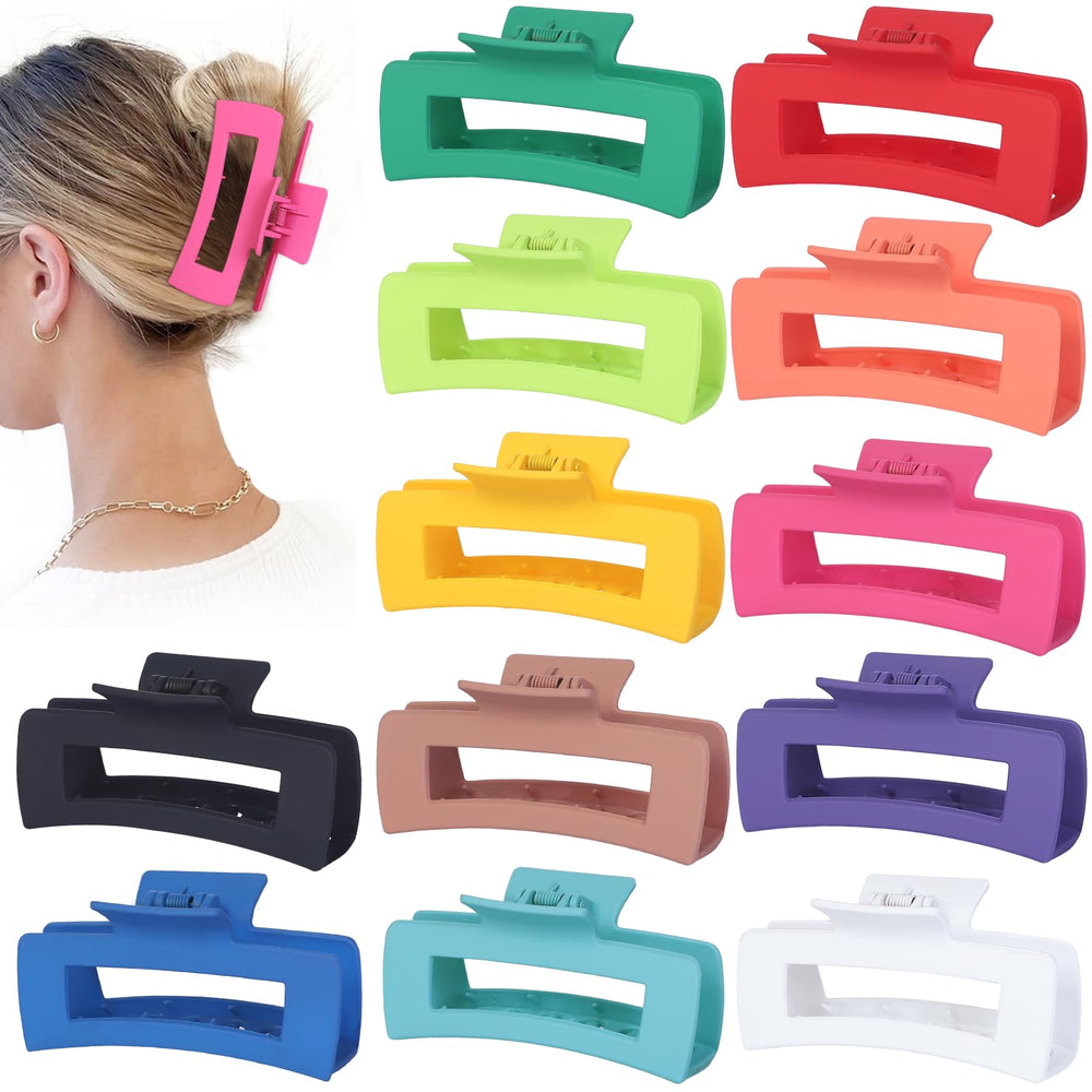 Pinza garra extra grande Sisiaipu para cabello grueso sujetando un peinado