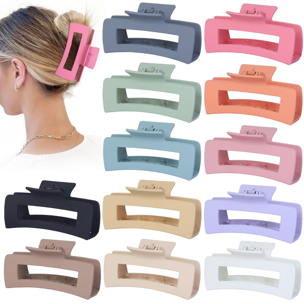 Pinzas jumbo Sisiaipu para cabello grueso con sujeción fuerte.