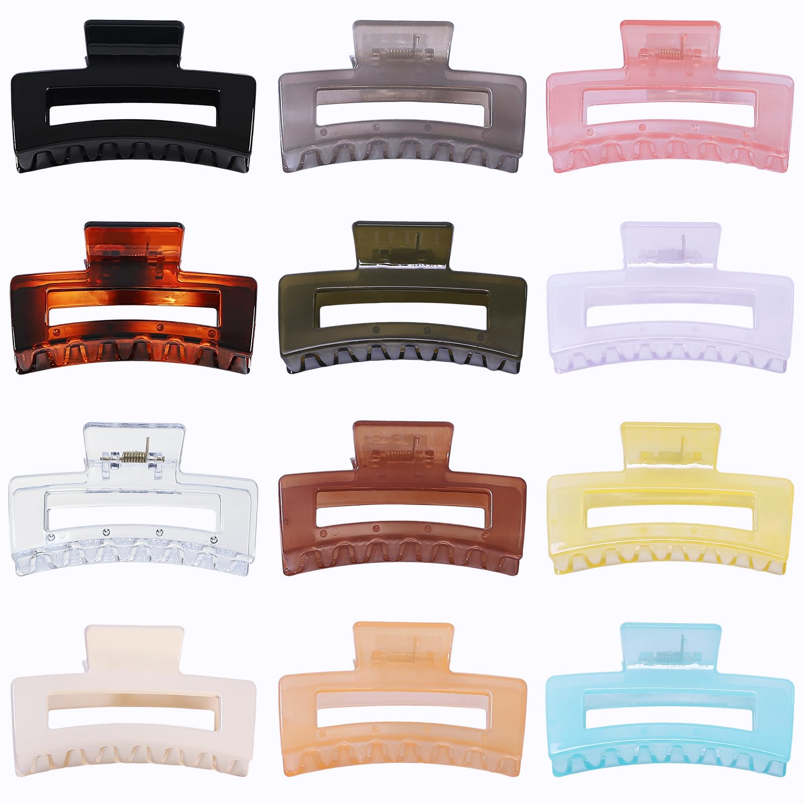 Pinzas mediana Sisiaipu 12 colores brillantes para combinar conjuntos.