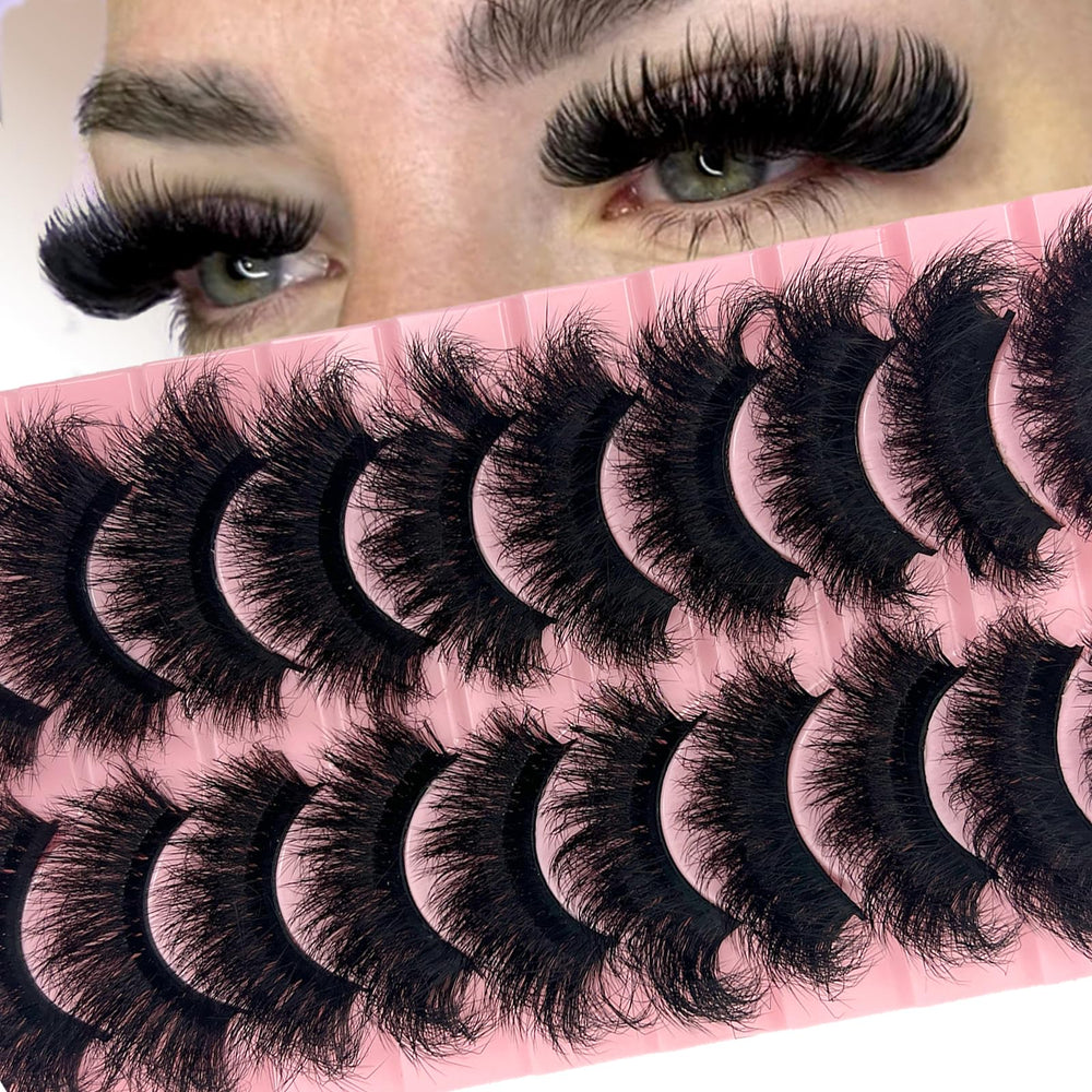 SISIYDY Mink Lashes fluffy dramatic 20mm for a bold eye look.