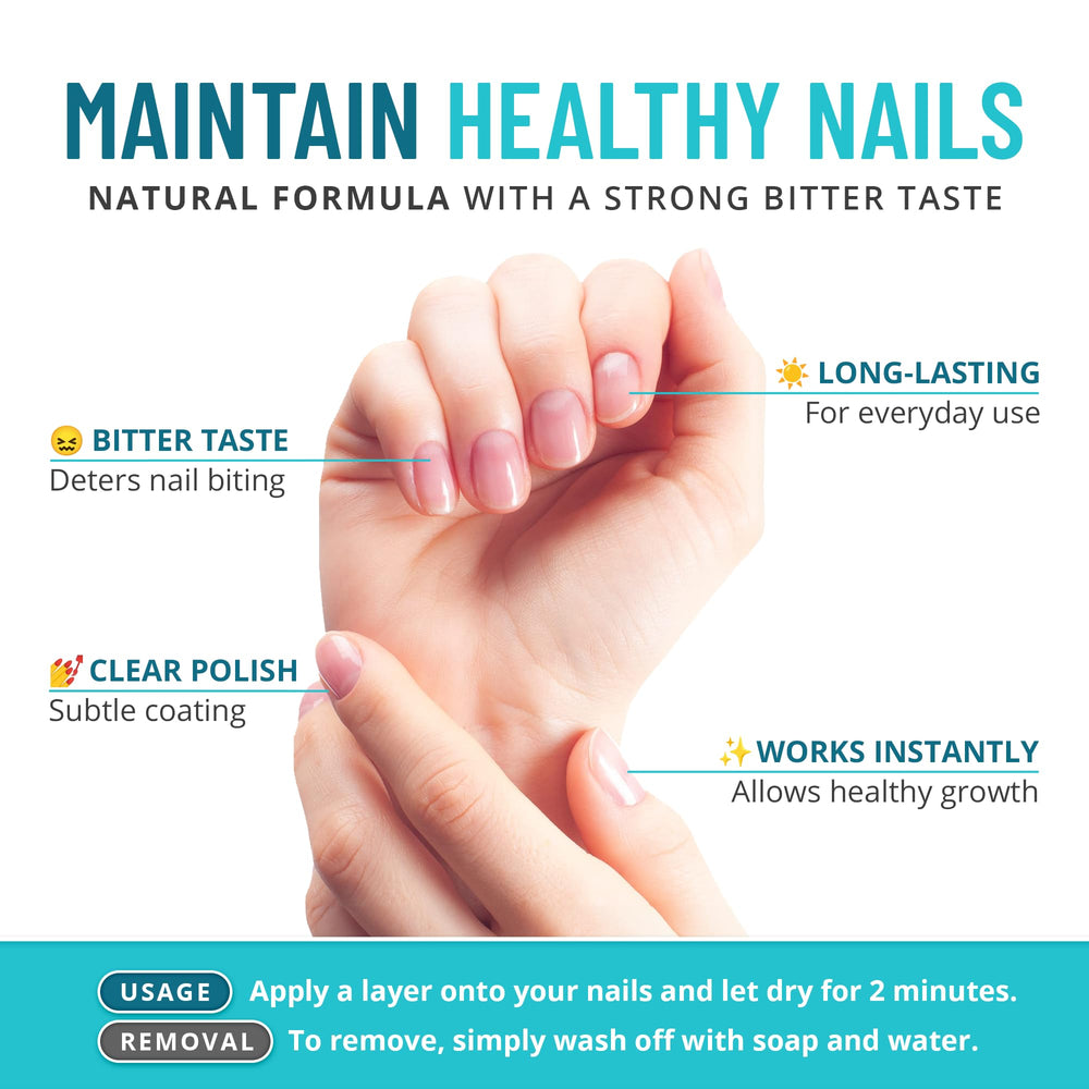 Aplicación con pincel de Stop Nail Biting para uso diario
