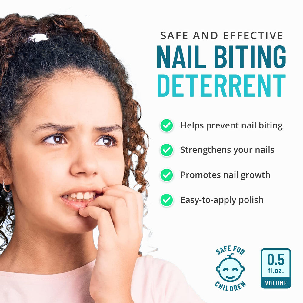 Fórmula clara de Stop Nail Biting protege uñas sin alterar la apariencia