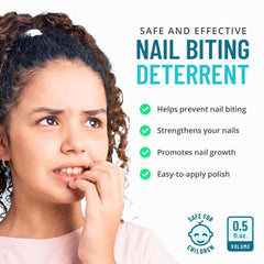 Fórmula clara de Stop Nail Biting protege uñas sin alterar la apariencia