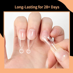 SITELENABY half-cover almond tips with size numbers for easy matching.