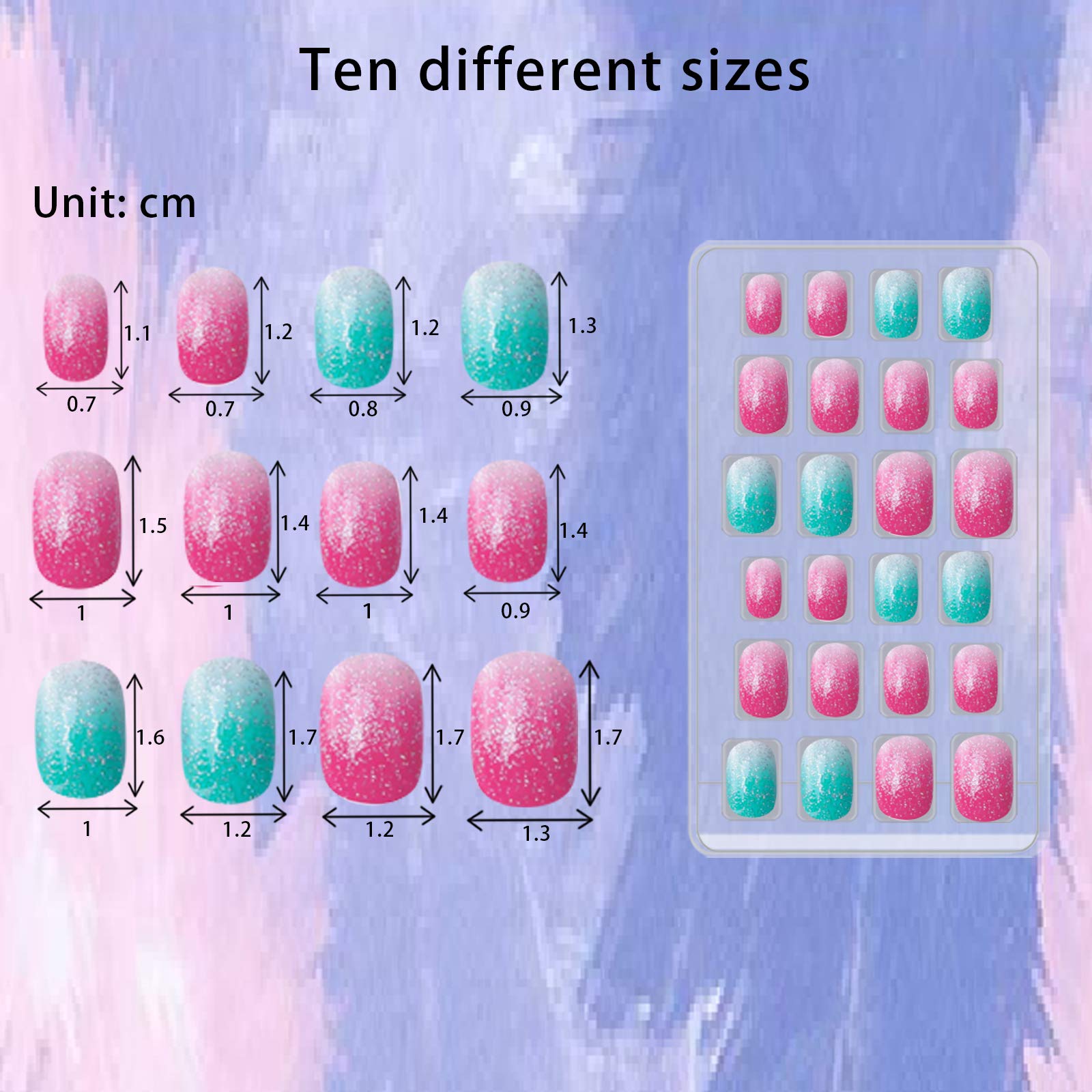 SIUSIO uñas postizas para niñas, ideal para hacer en casa o salones.