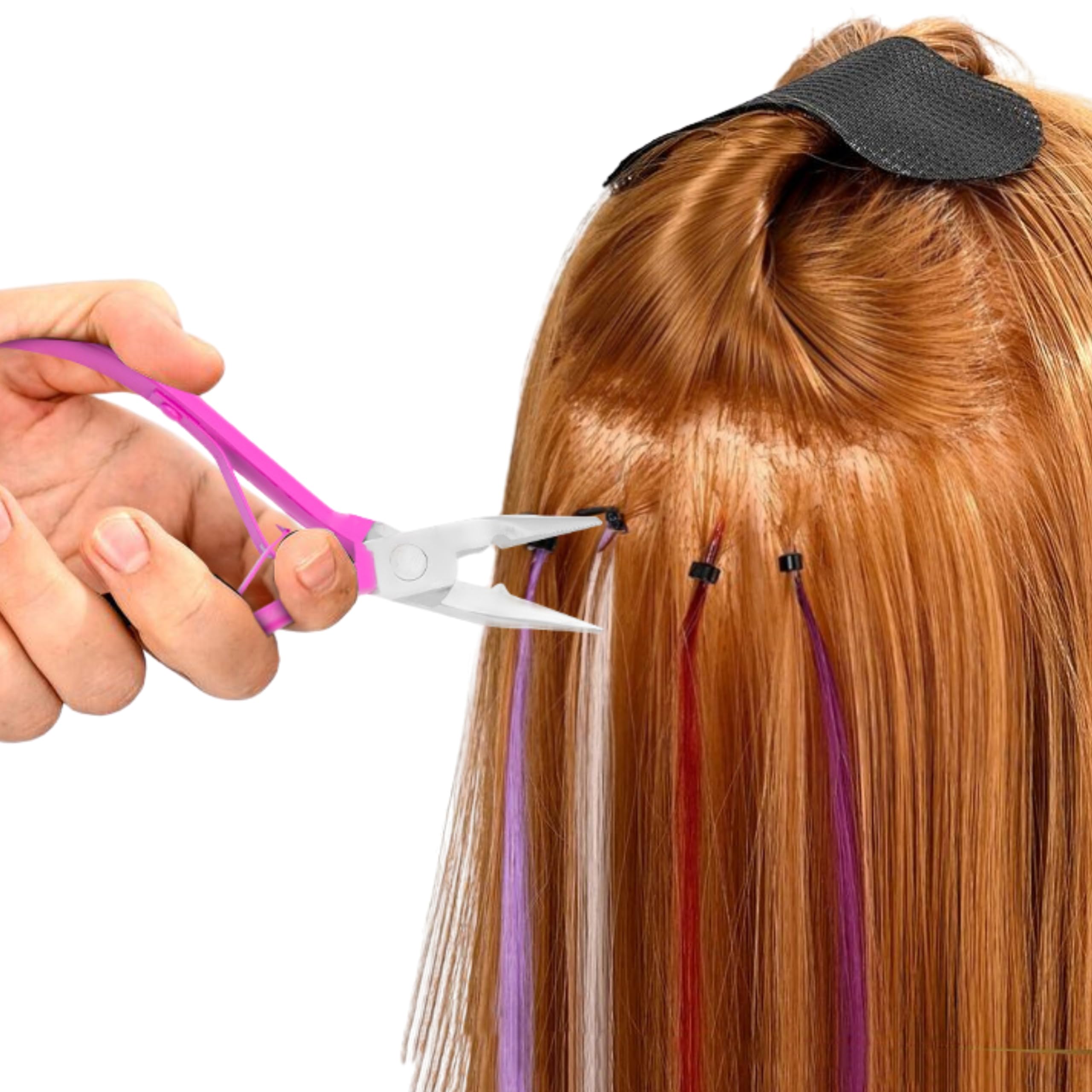 SIVOTE pink hair extension kit for versatile styling results
