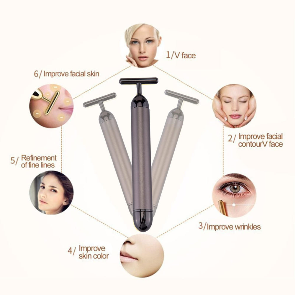 Sixiumie T-shape head tightening — lifts and defines facial contours with improved circulation.