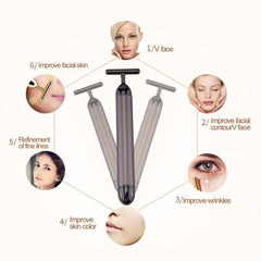 Sixiumie T-shape head tightening — lifts and defines facial contours with improved circulation.