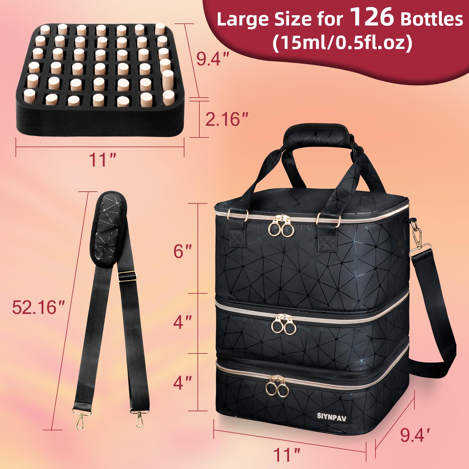 SIYNPAV luggage strap back for secure travel attachment