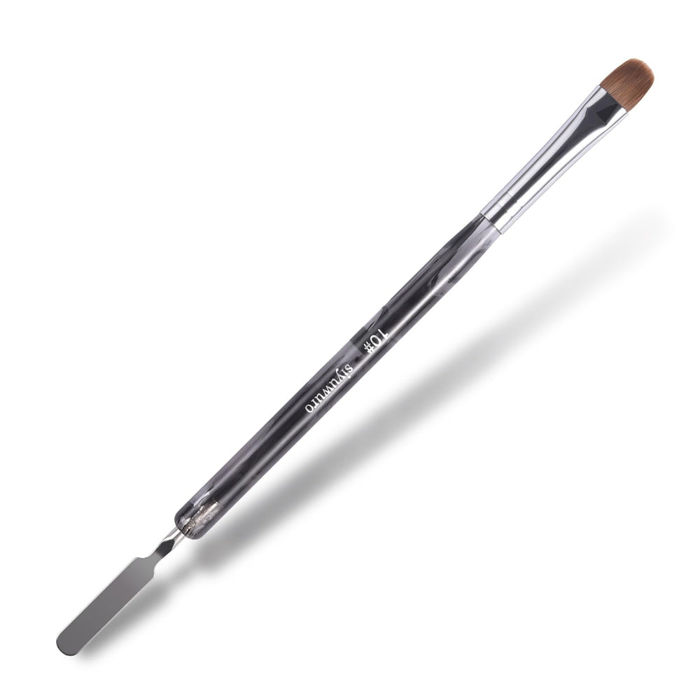 Siyuwuro Kolinsky sable dual-head nail brush for precise gel and acrylic application.