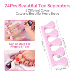 Siyuwuro soft foam toe spacers purple for comfortable pedicures