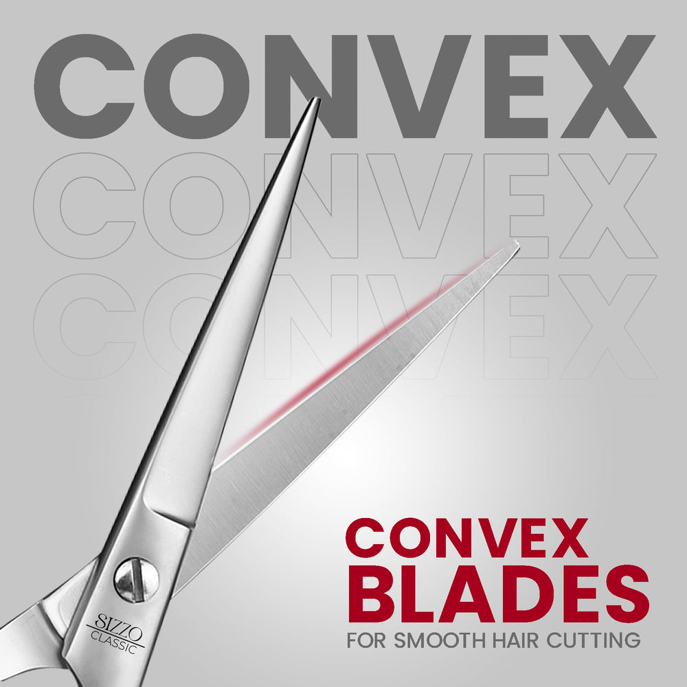 SIZZO convex blades close-up delivering smooth, clean trims.