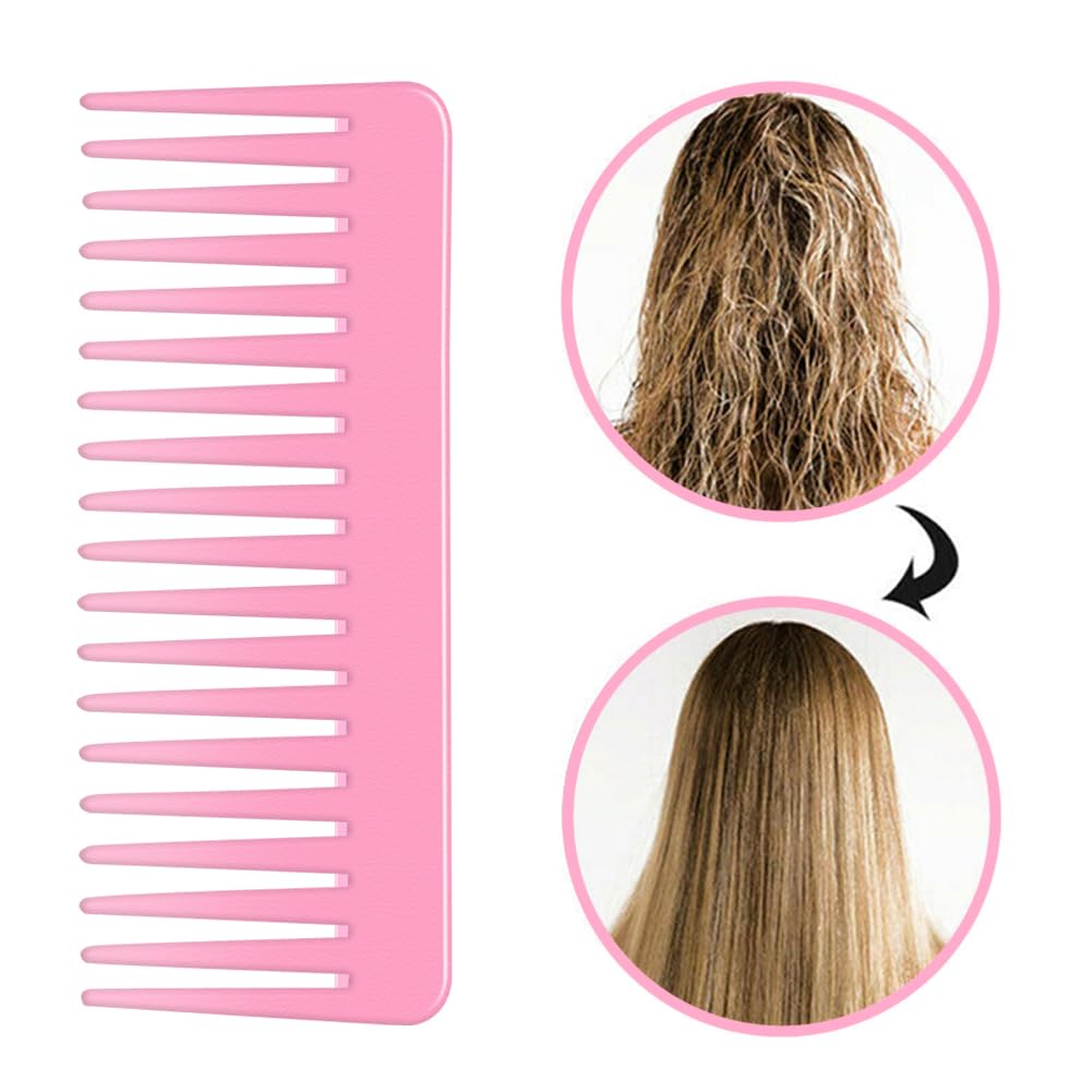 SJLCYZS purple comb shown in shower setup for wet hair use.