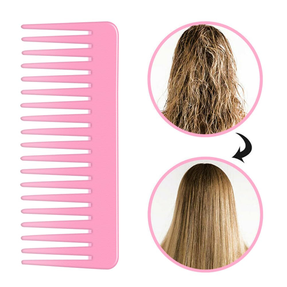 SJLCYZS purple comb shown in shower setup for wet hair use.