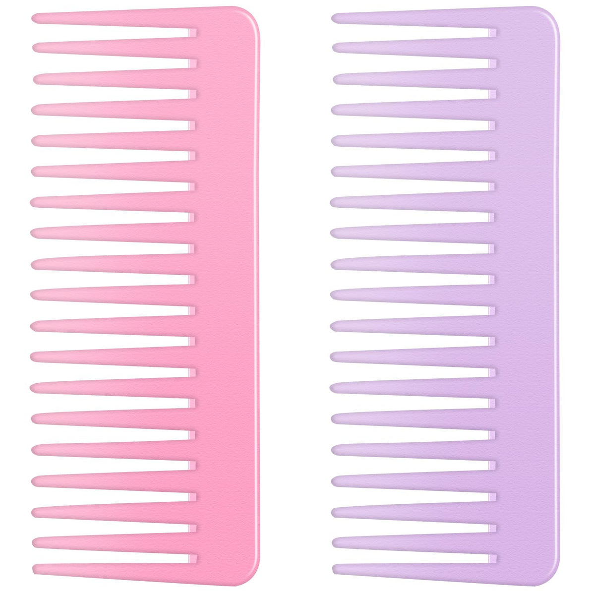 SJLCYZS pink wide tooth comb with gentle teeth for easy detangling.
