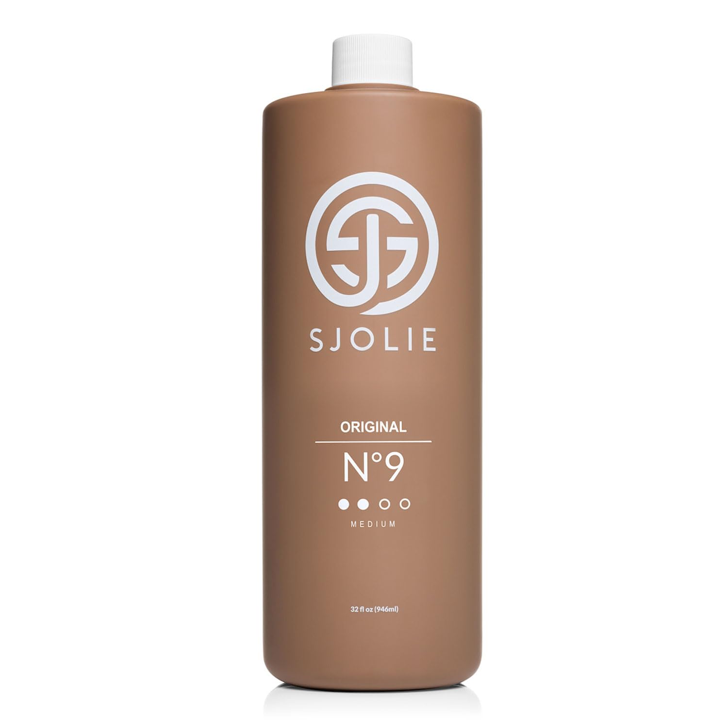 SJOLIE Sunless No.9 bottle dispense for even coverage and a natural tan