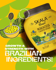 Close-up of SKALA Maracuja Pataua bottle showing rich texture for smoother ends