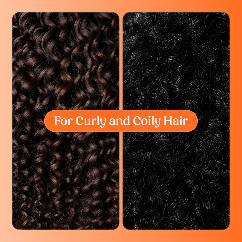 SKALA coily hair application demonstrates lightweight hydration and frizz control