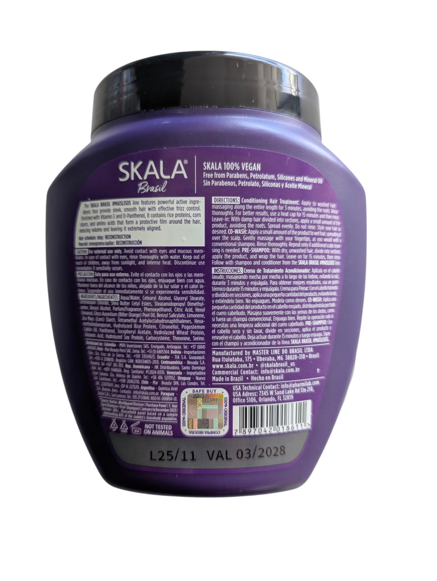 SKALA Mais Lisos cream-application shows conditioning for smooth waves