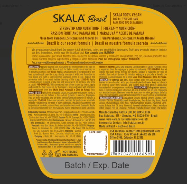 SKALA pack de 3 cremas 2 en 1 para peinado.