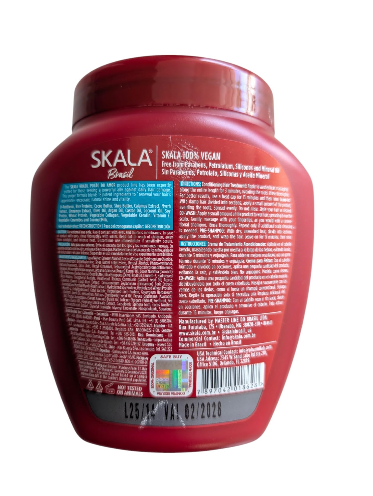 Skala Potao del Amor 2en1 textura cremosa facilita distribución y cabellera suave