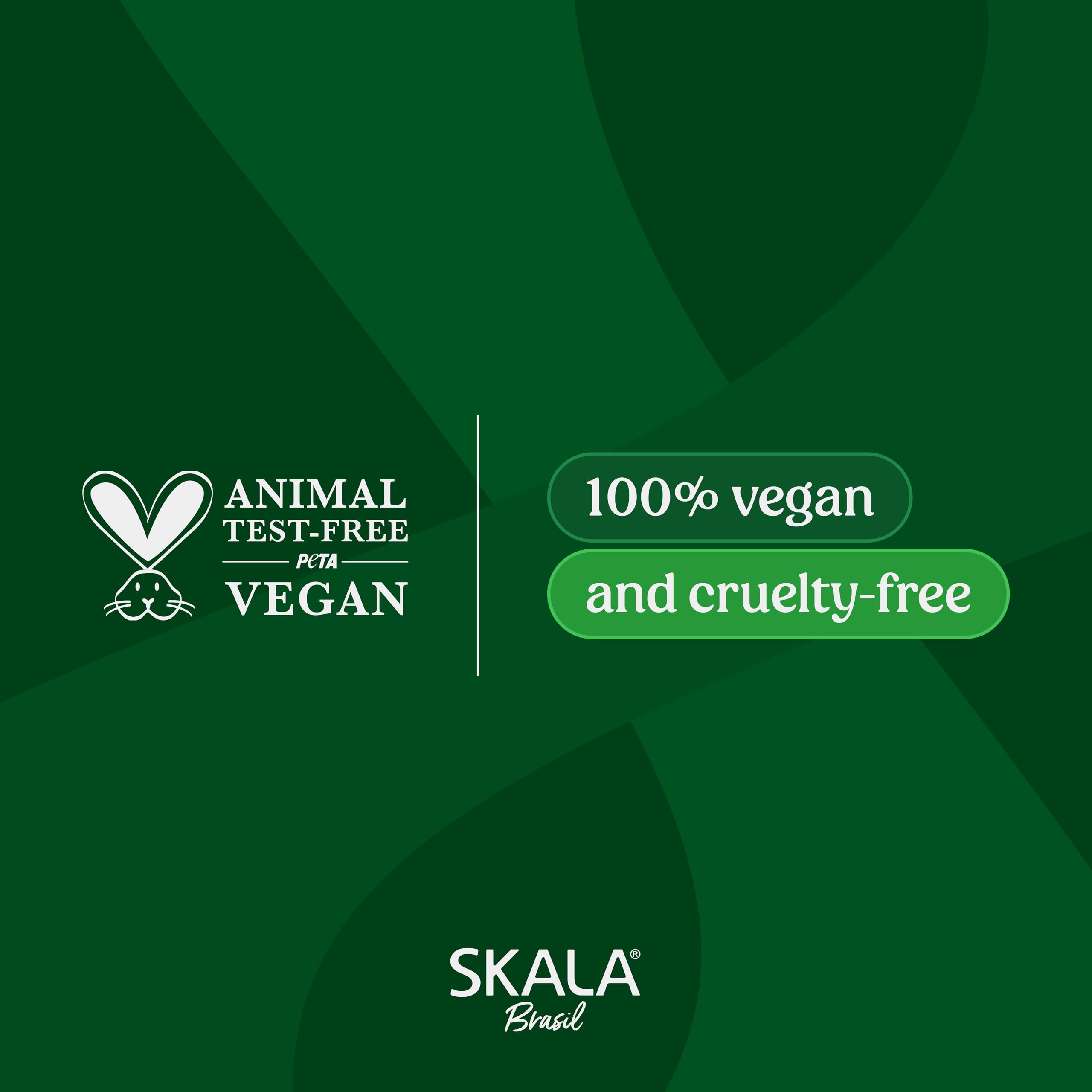 SKALA vegan cruelty-free logo reinforces ethical, clean beauty choice
