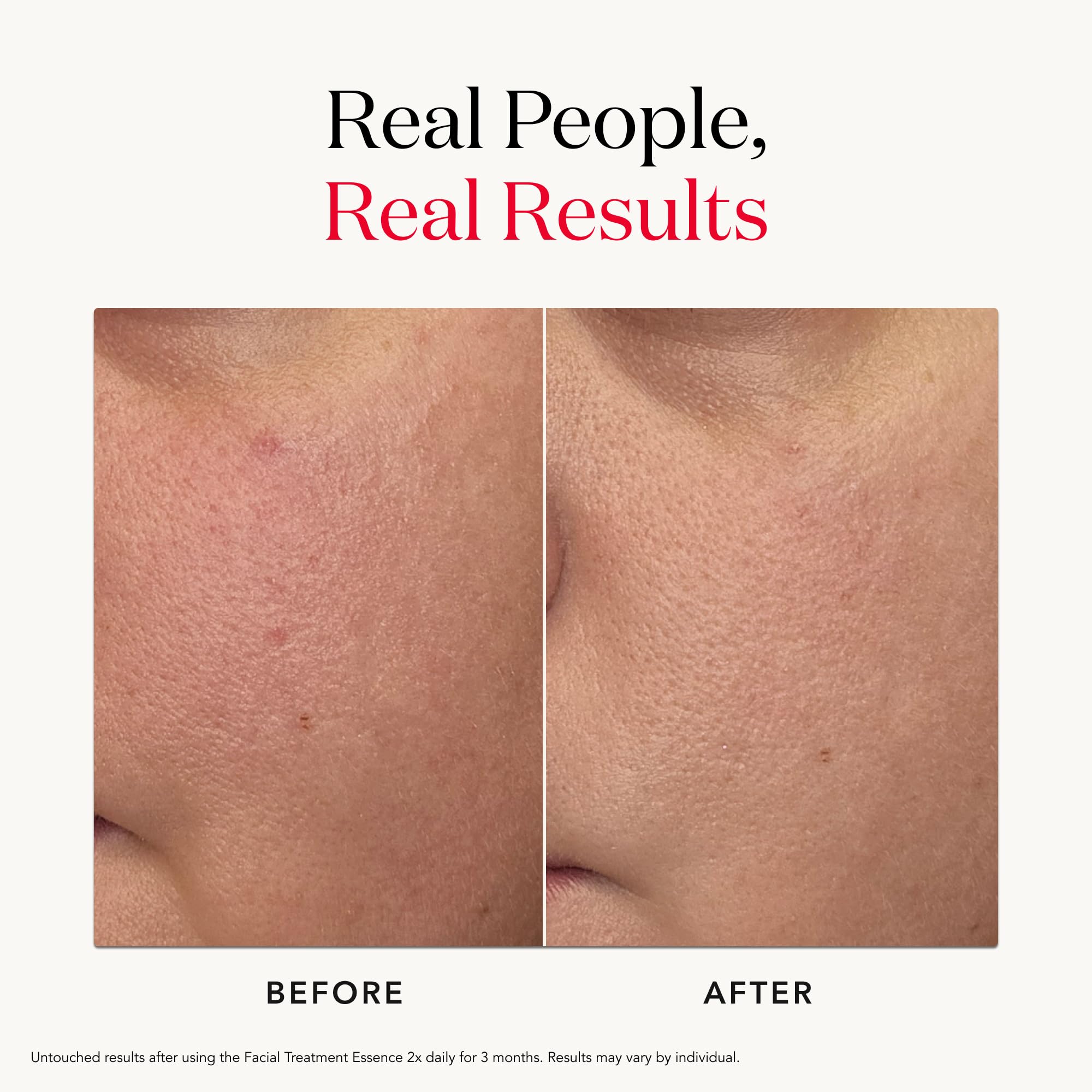 SK-II essence in hand during application promotes smooth, even texture.