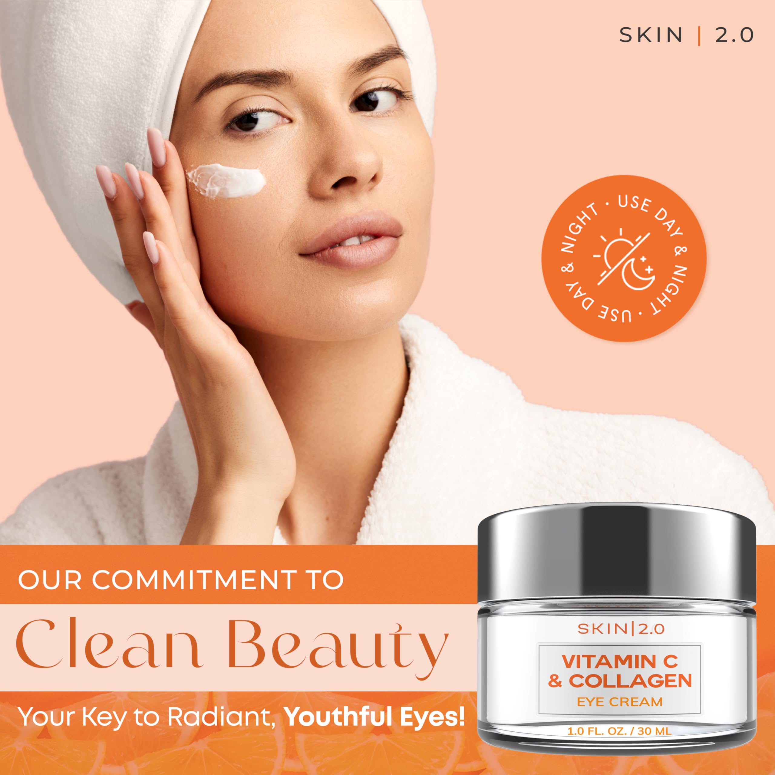 Skin 2.0 aplicación suave para ojos, ideal para uso diario.