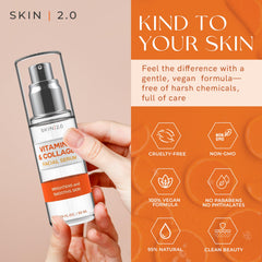 Skin 2.0 Day Cream jar on vanity emphasizing daily hydration and glow.