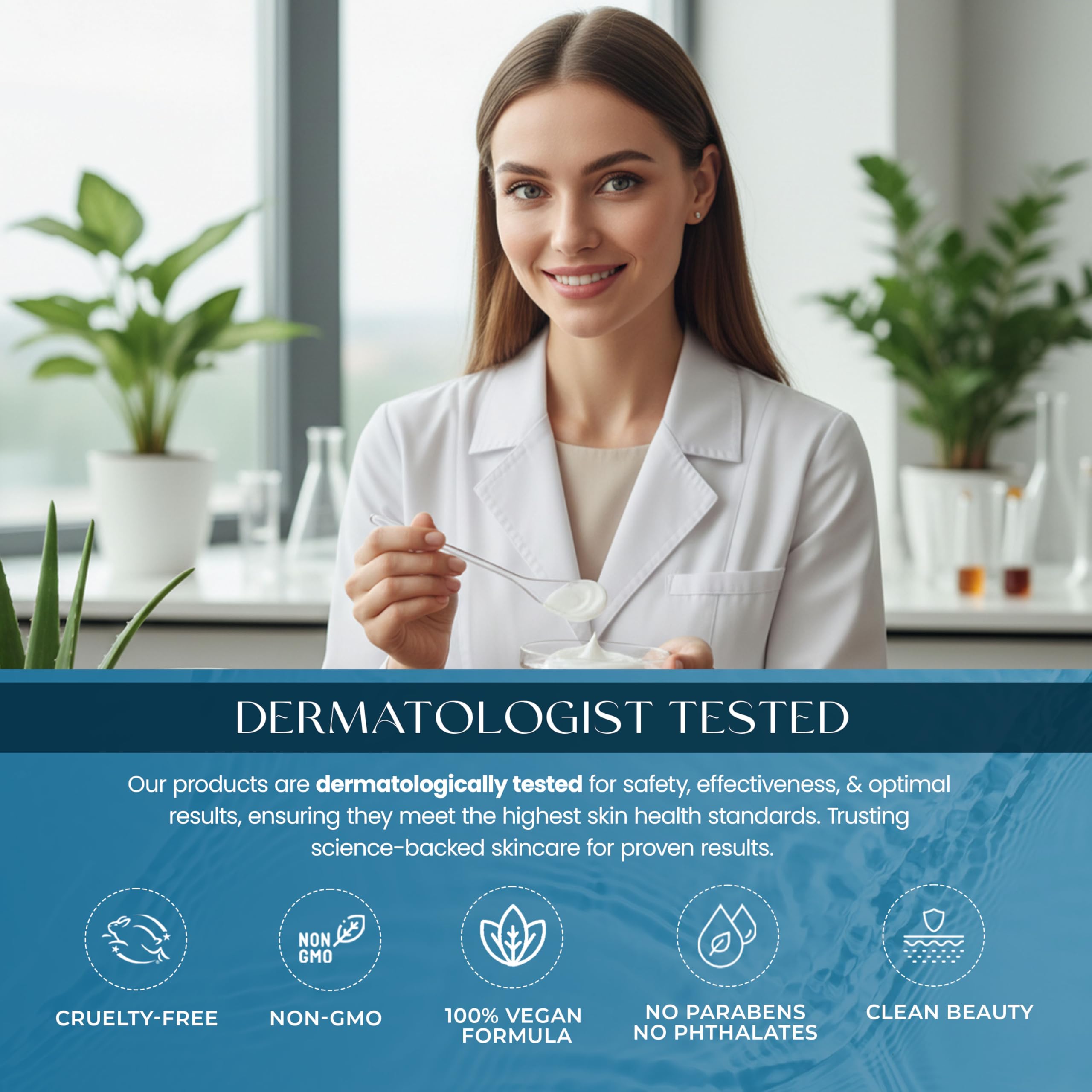 Skin 2.0 Dermatologist-tested label signals skin-friendly formulation