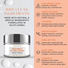 Skin 2.0 ingredientes clave vitamina C y colágeno mejoran elasticidad.