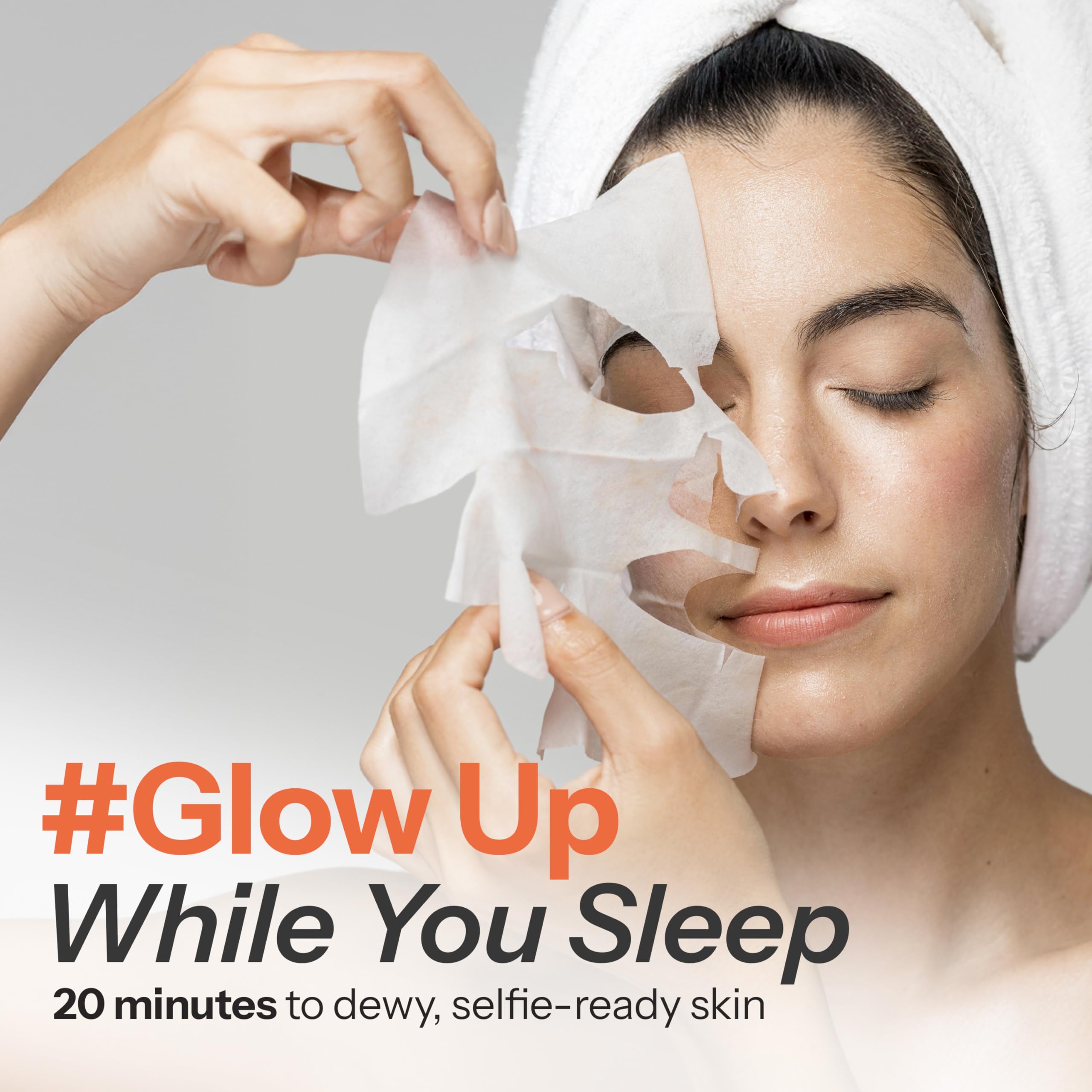 Skin 2.0 mascarilla vitamina C y colágeno, vista trasera con información de ingredientes