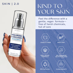 Skin 2.0 suero, piel con brillo uniforme tras uso diario.