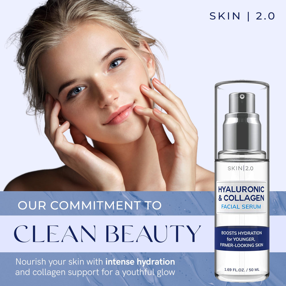 Skin 2.0 suero, textura cremosa para aplicación suave y brillo natural.