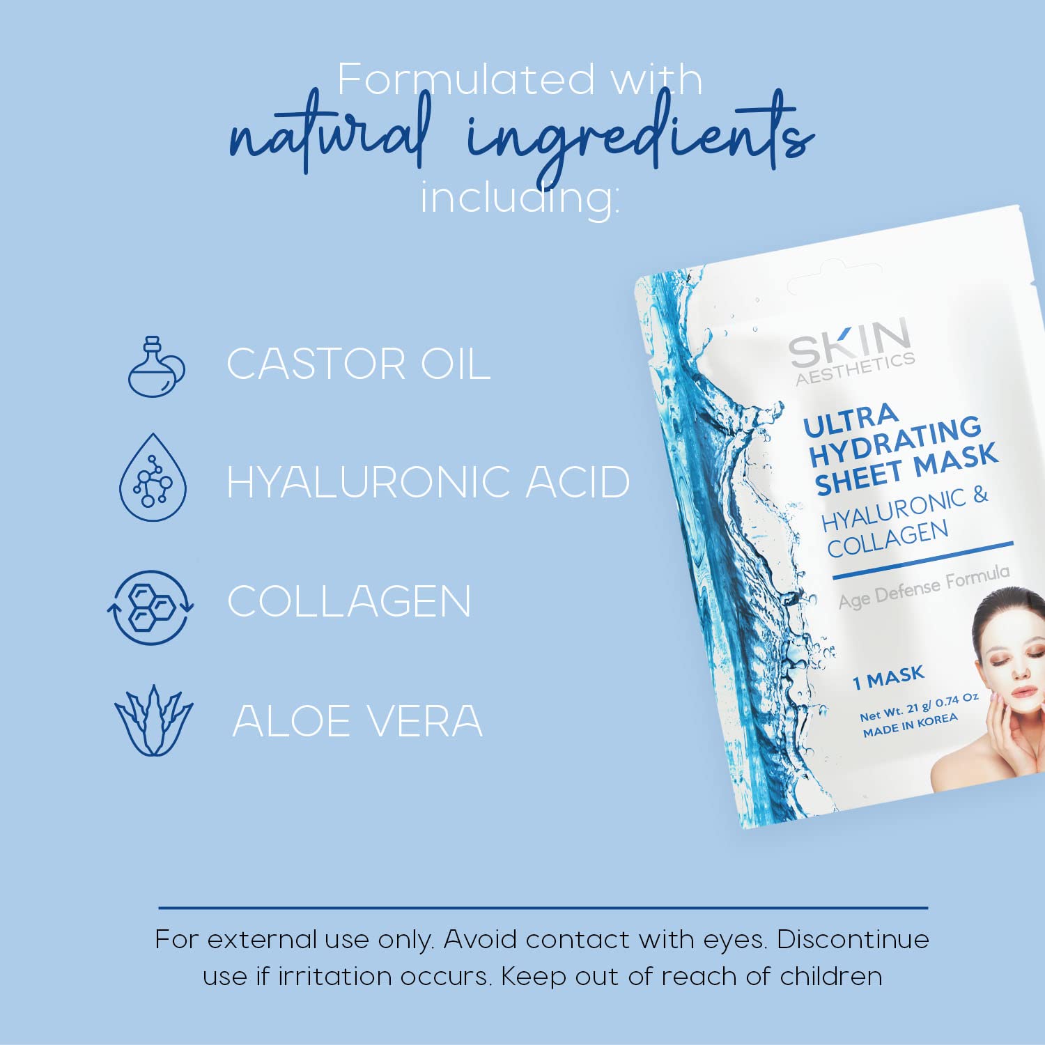 Ingredientes naturales de Skin Aesthetics para cuidado suave.