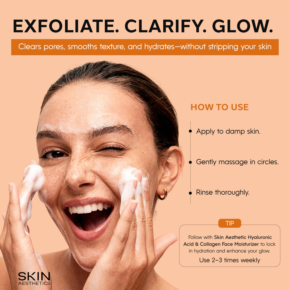 Skin Aesthetics Vitamina C y Curcuma exfoliante: vitamina C y curcuma para tono desigual.