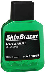 Skin Bracer Original after shave bottle delivers a refreshing cooling sensation for daily grooming.