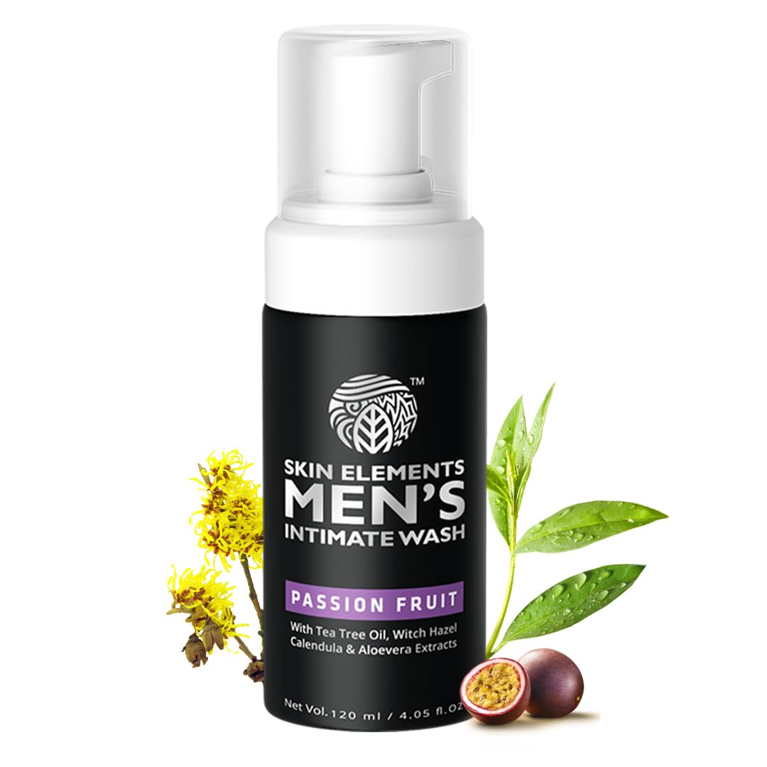 Skin Elements Intimate Wash Passion Fruit en botella; fresca sensación para todo el día.