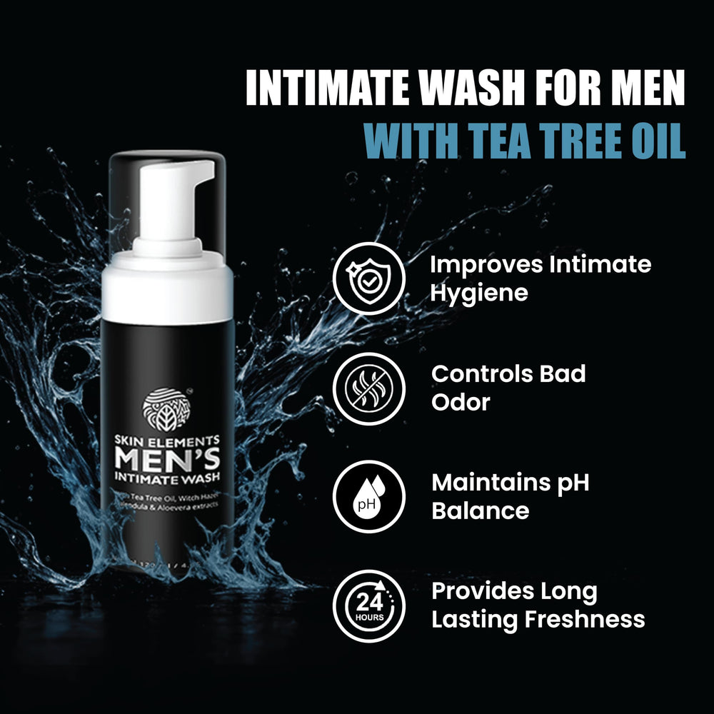 Skin Elements Intimo Hombres: aroma-arbol-de-te que aporta sensación vigorizante durante la ducha.