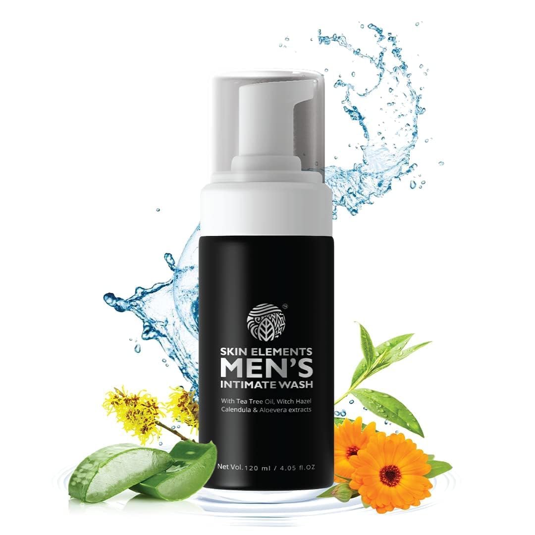 Skin Elements Intimo Hombres: botella-espuma para higiene diaria con limpieza suave.
