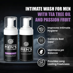 Skin Elements Men's Intimate Wash foaming lather for a gentle cleanse